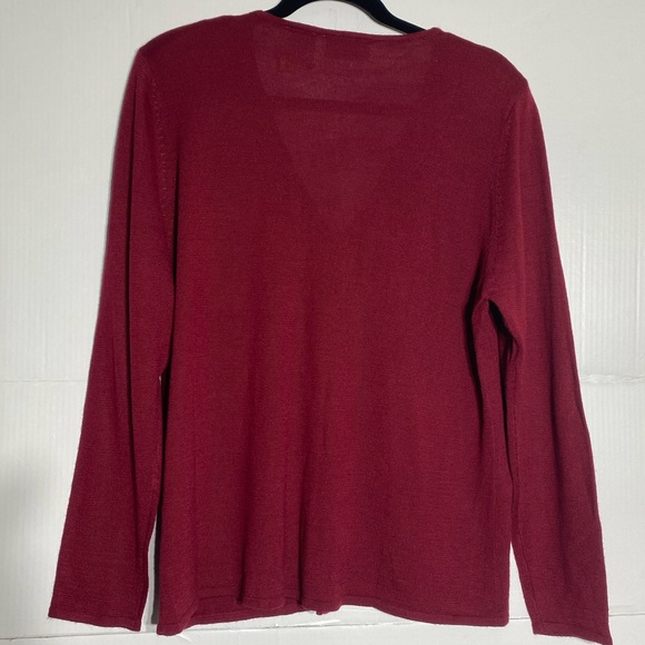 G-#14 Sweater by Doris Bell size large, maroon color - Picture 8 of 10